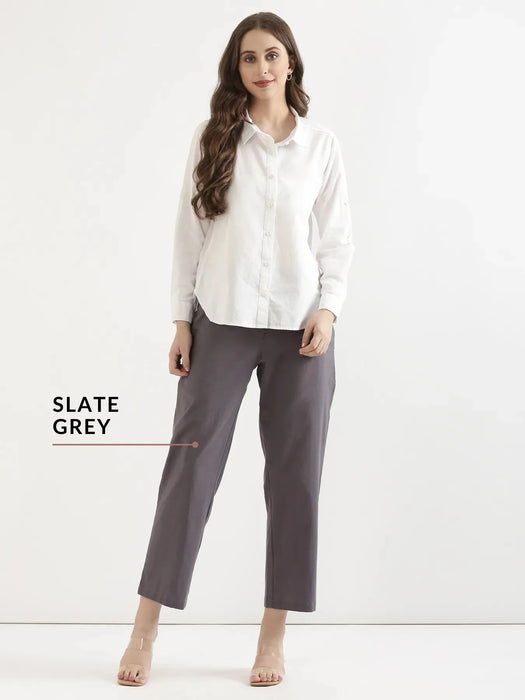 Pick Any 2 Women Airy Linen Straight Pant