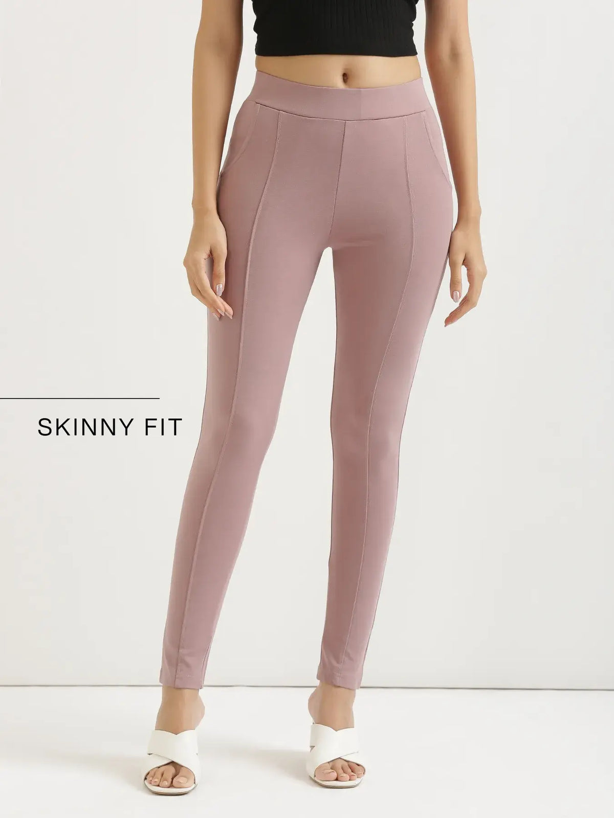 Pick Any 2 Women 4-Way Stretchable Pants - Ash