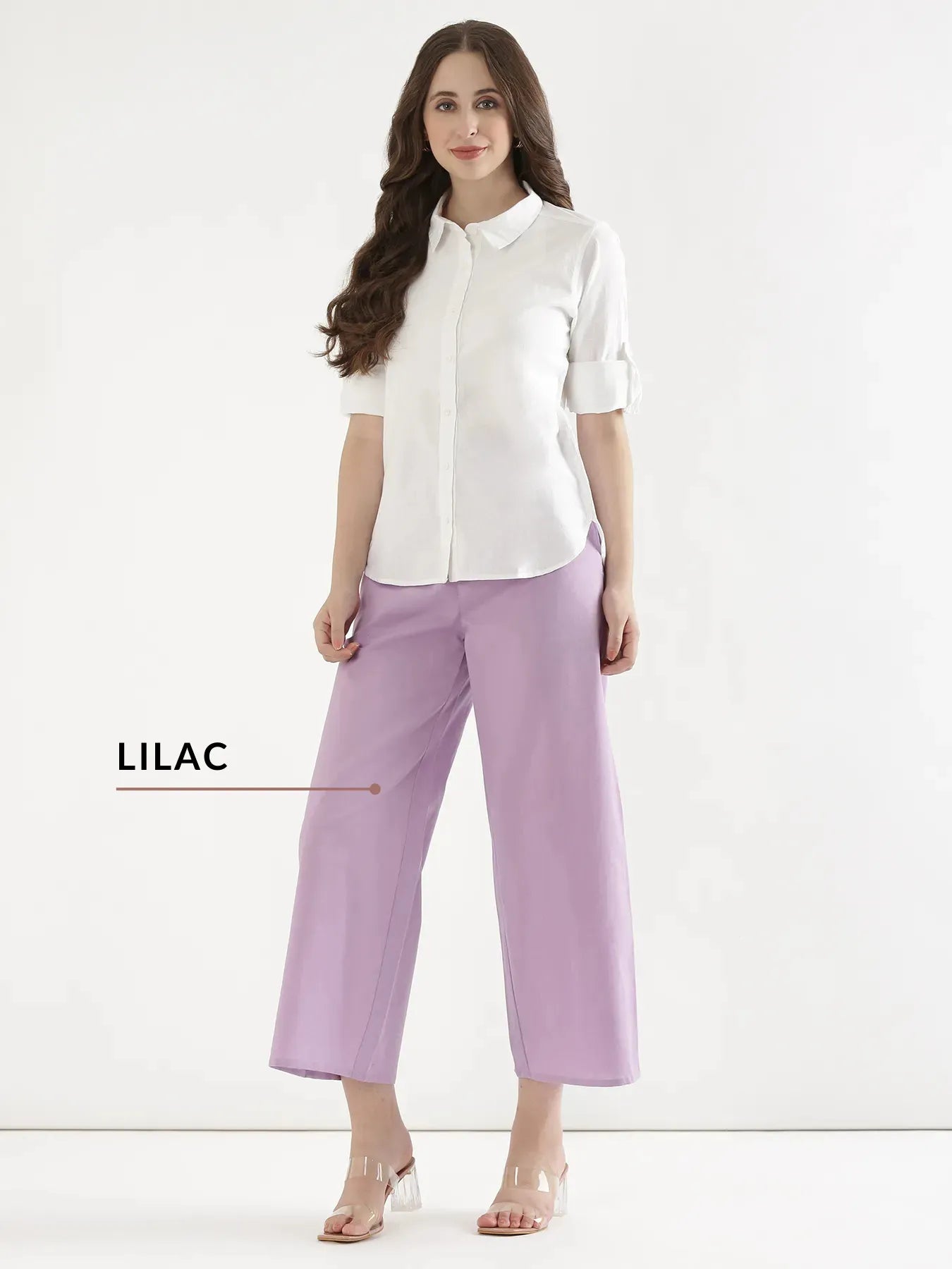 Pick Any 2 Women Airy Linen Wide Leg Pant