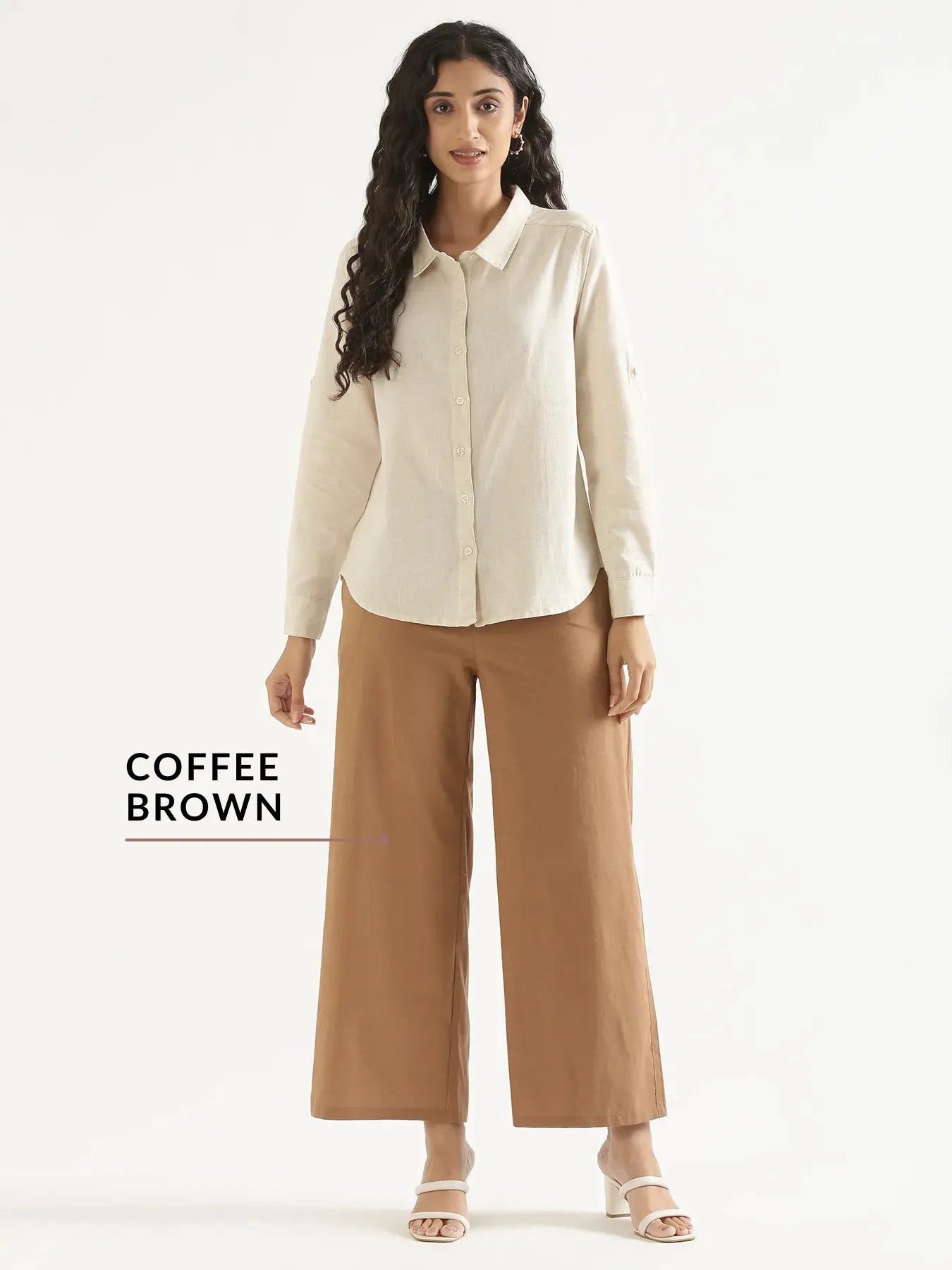 Pick Any 2 Women Airy Linen Wide Leg Pant