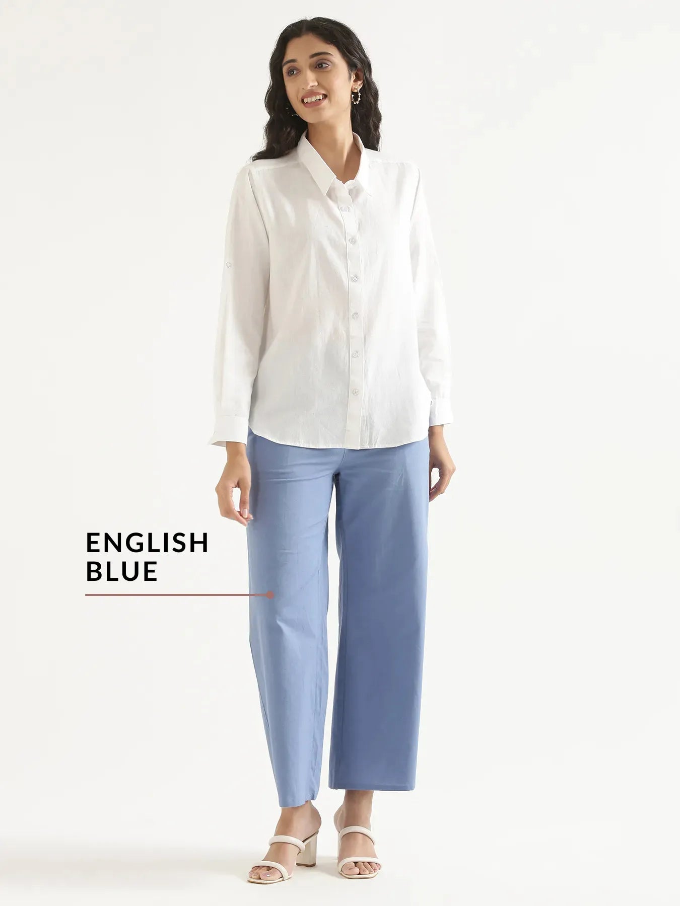 Pick Any 2 Women Airy Linen Wide Leg Pant