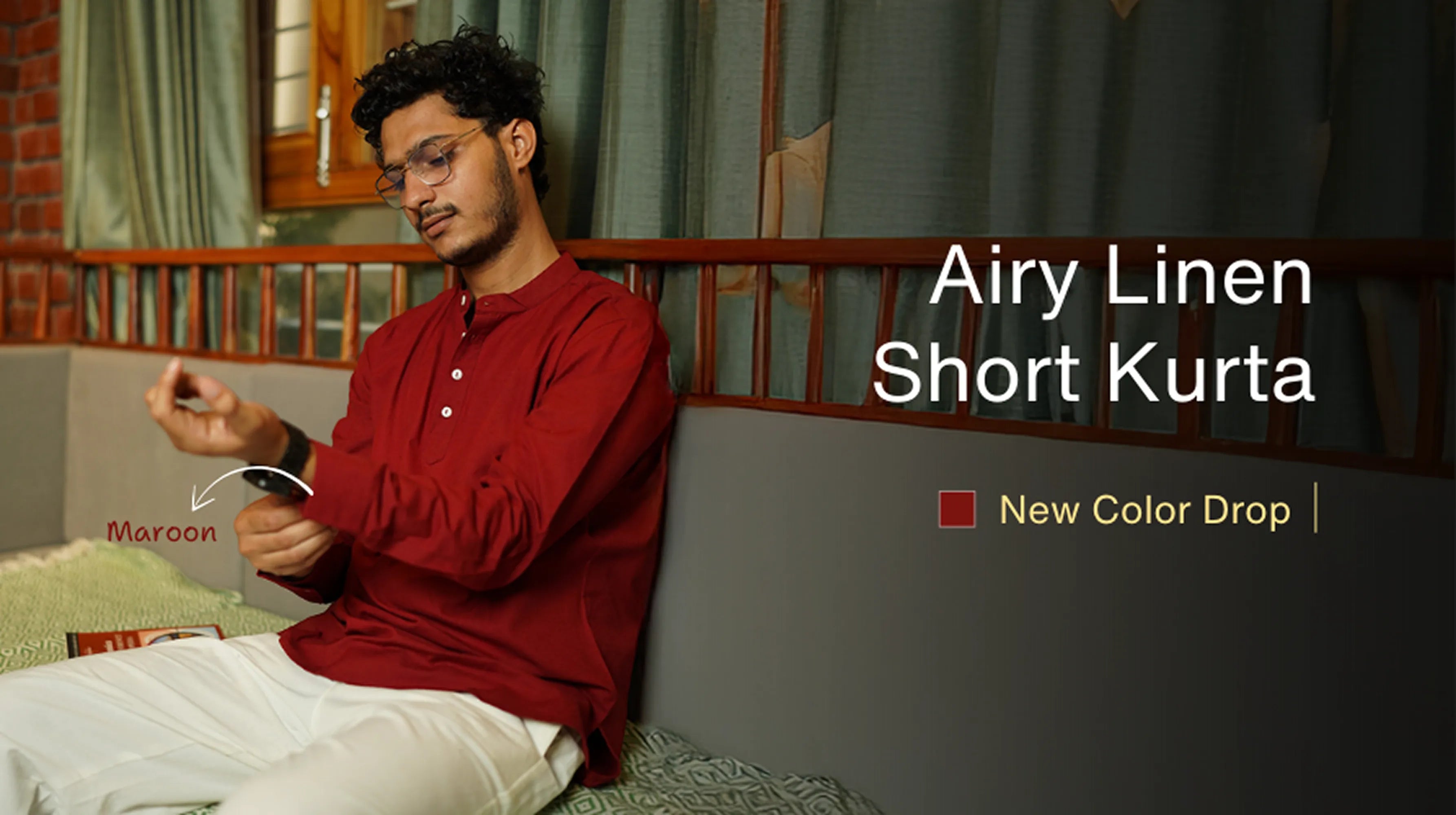AIRY-LINEN SHORT KURTAS banner mobile
