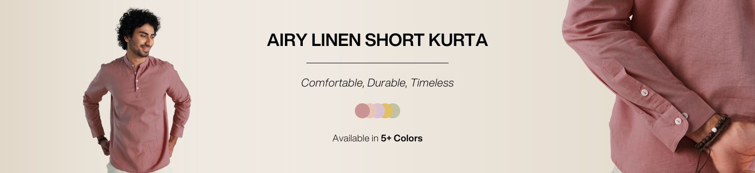 AIRY-LINEN SHORT KURTAS banner desktop
