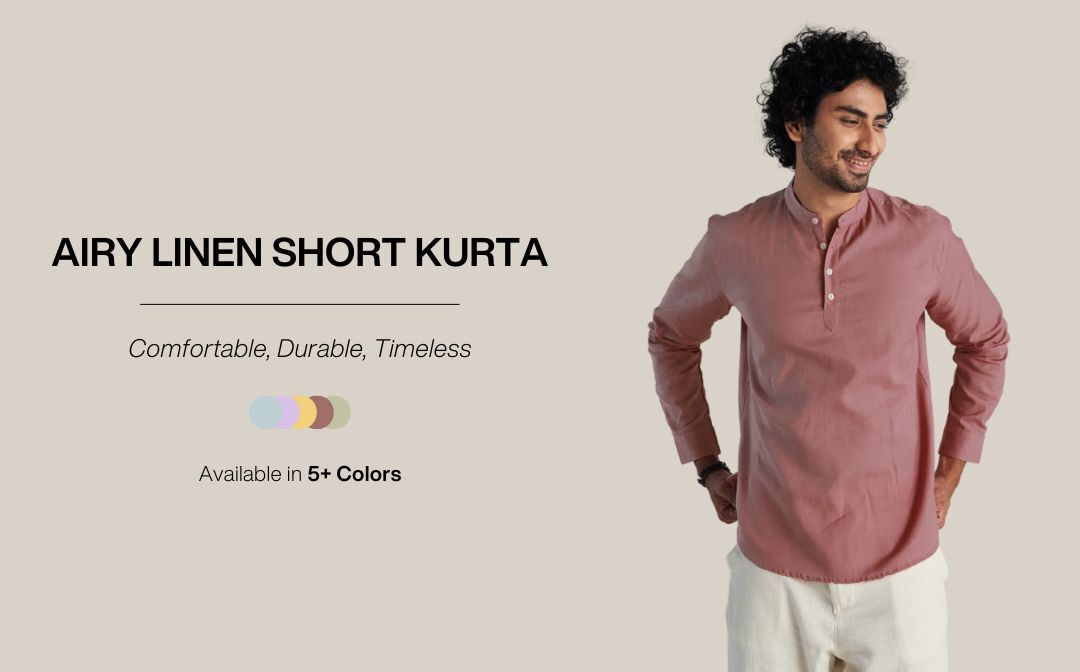 AIRY-LINEN SHORT KURTAS banner mobile
