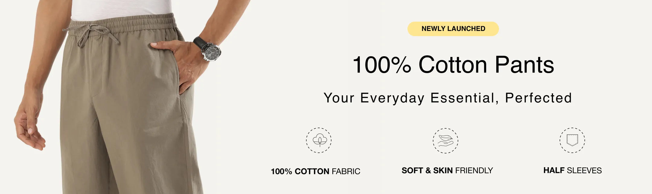 Men Cotton Pant banner desktop