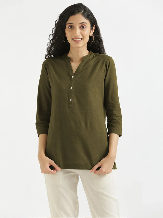 Pick Any 3 Women Airy Linen Short Kurtas