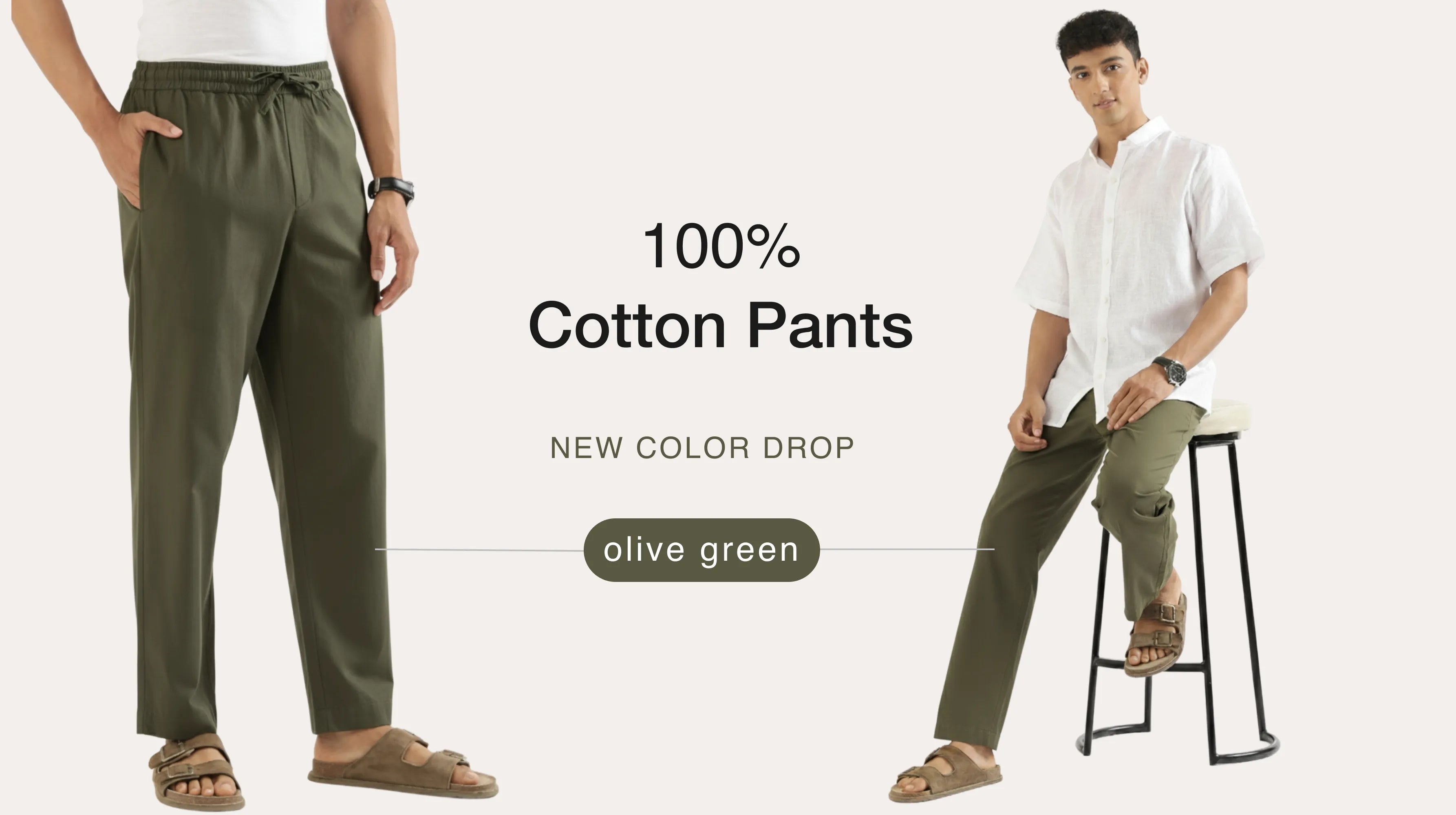 Men Cotton Pants banner mobile