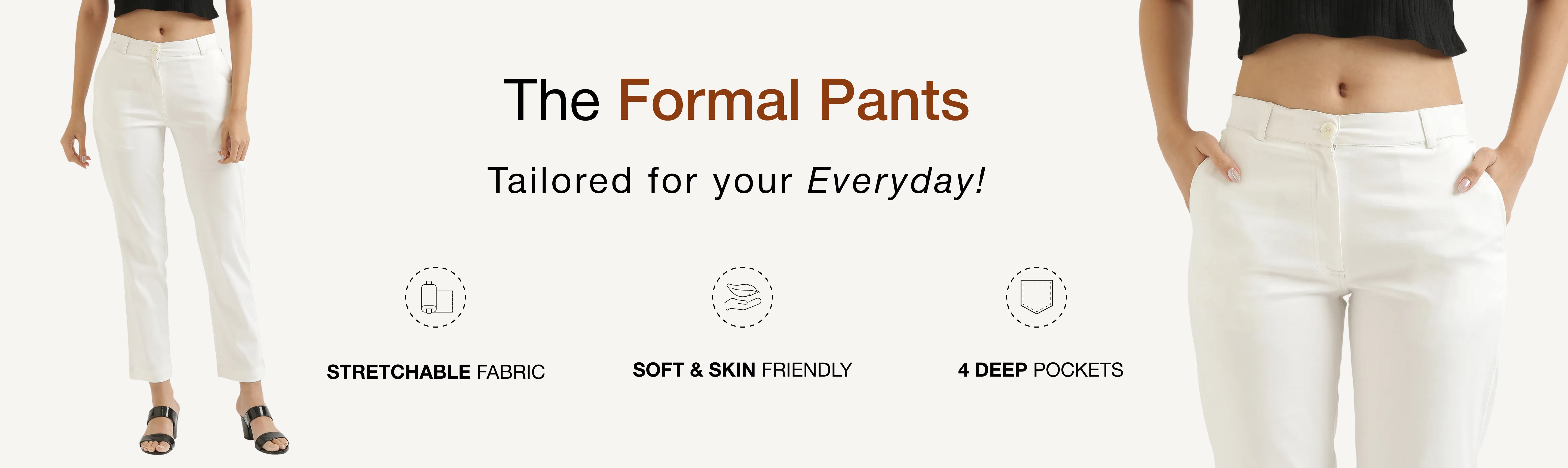 Women Formal Pants banner desktop