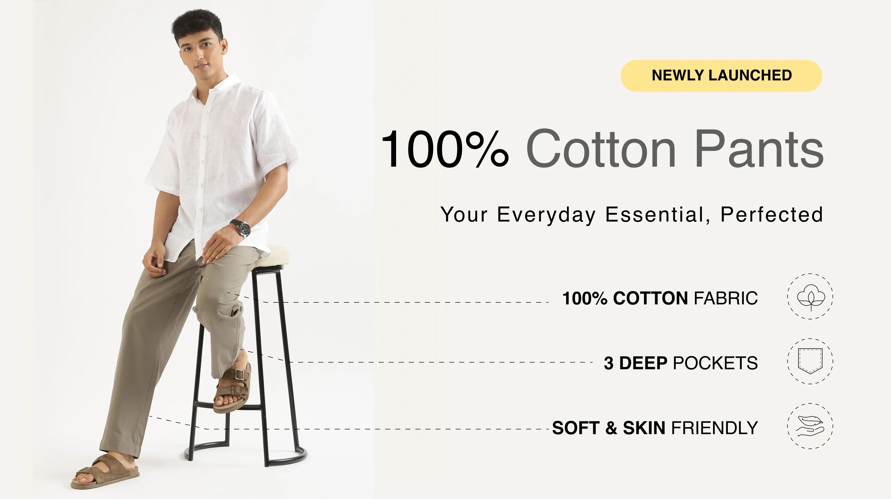Men Cotton Pants banner mobile