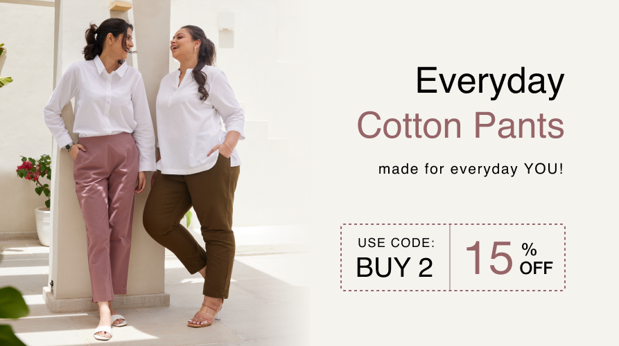 EVERYDAY COTTON PANTS banner mobile