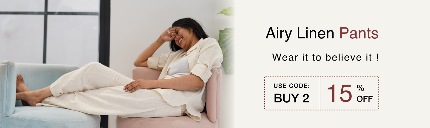 AIRY LINEN PANTS banner desktop