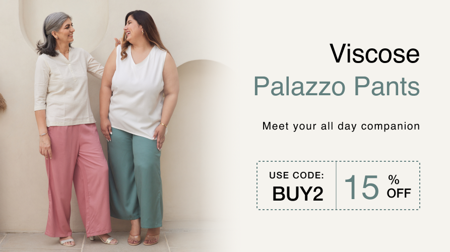VISCOSE PALAZZO PANTS banner mobile
