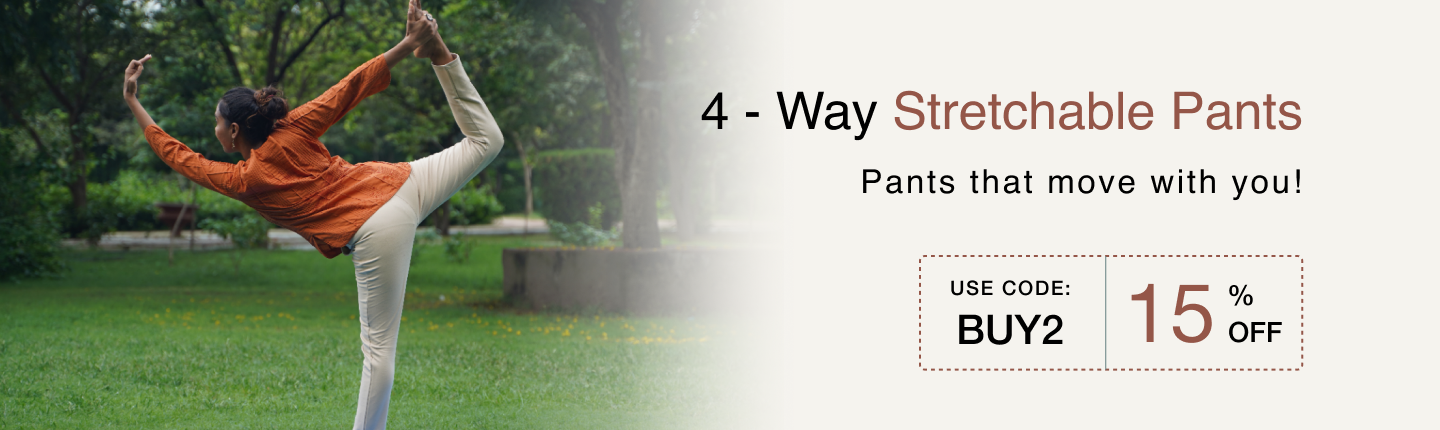 4-WAY STRETCHABLE PANTS banner desktop