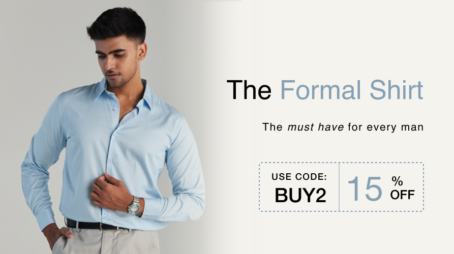 THE FORMAL SHIRTS banner mobile