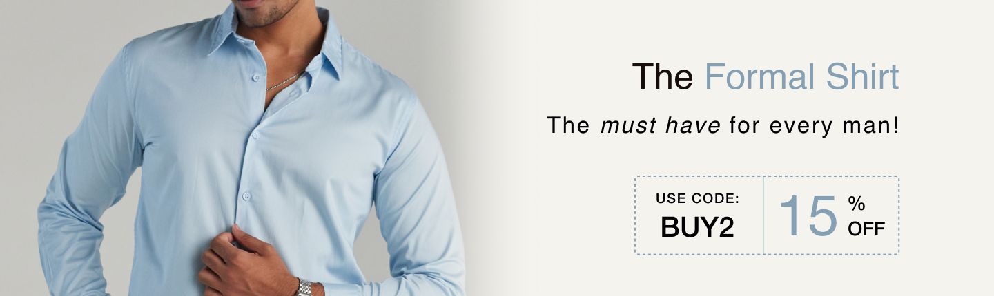 THE FORMAL SHIRTS banner desktop