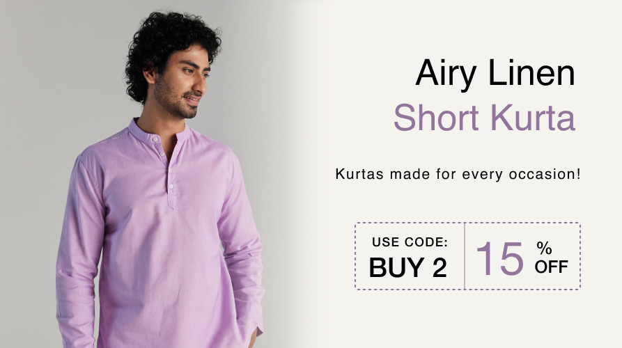 AIRY-LINEN SHORT KURTAS banner mobile