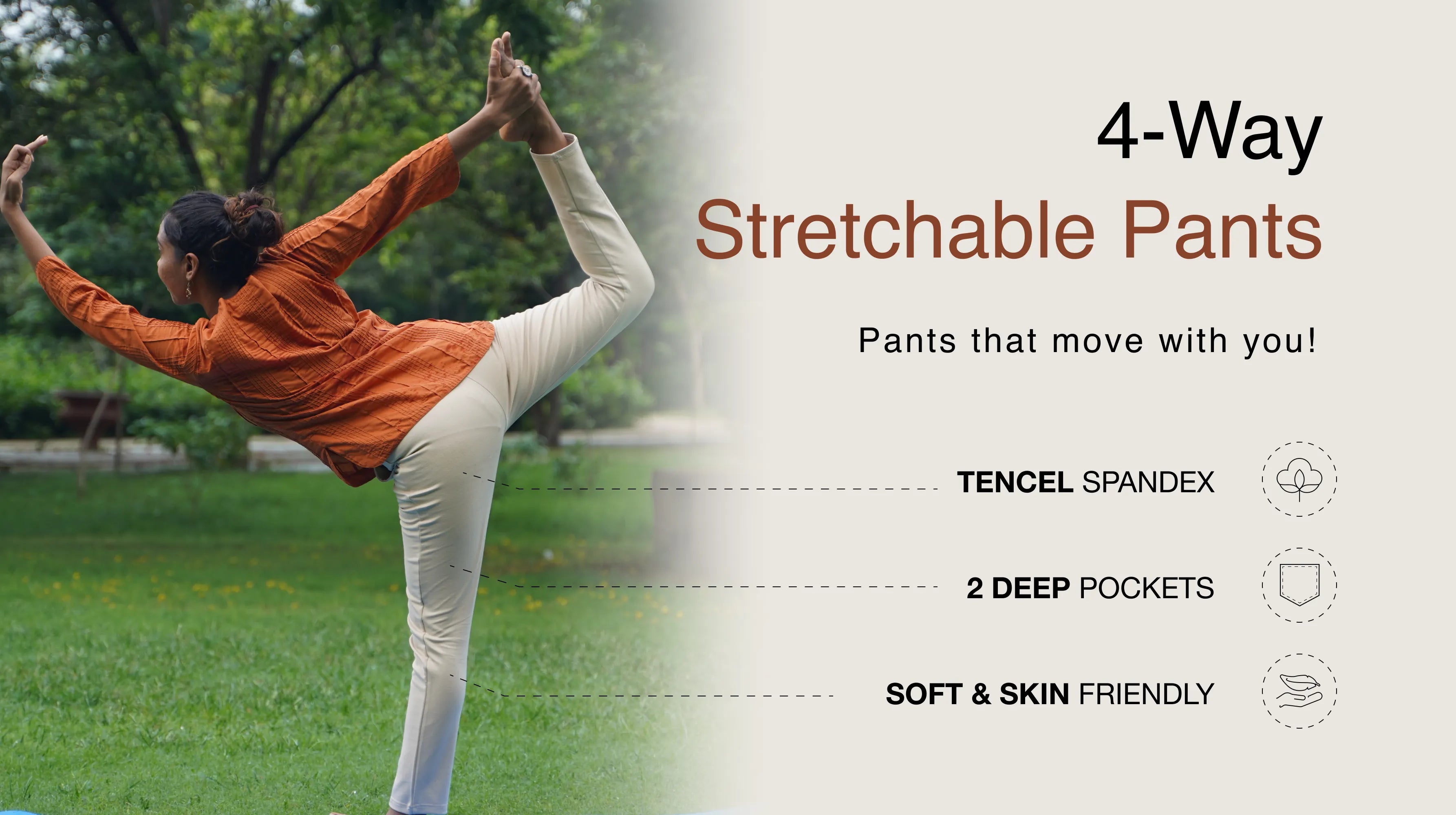 4-WAY STRETCHABLE PANTS banner mobile