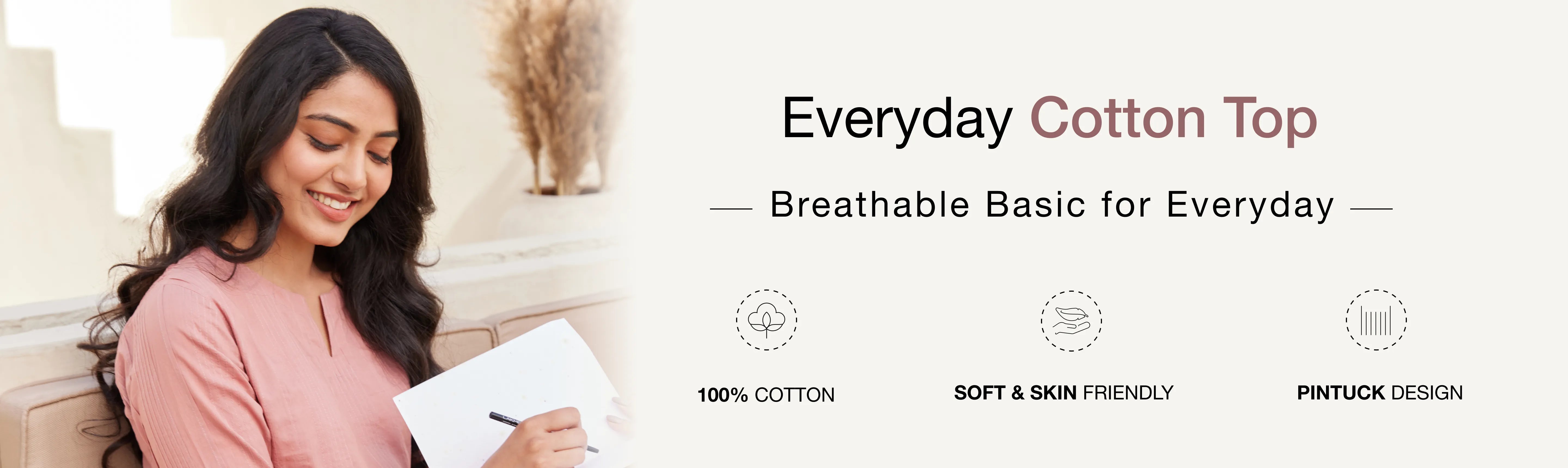 EVERYDAY COTTON TOP banner desktop
