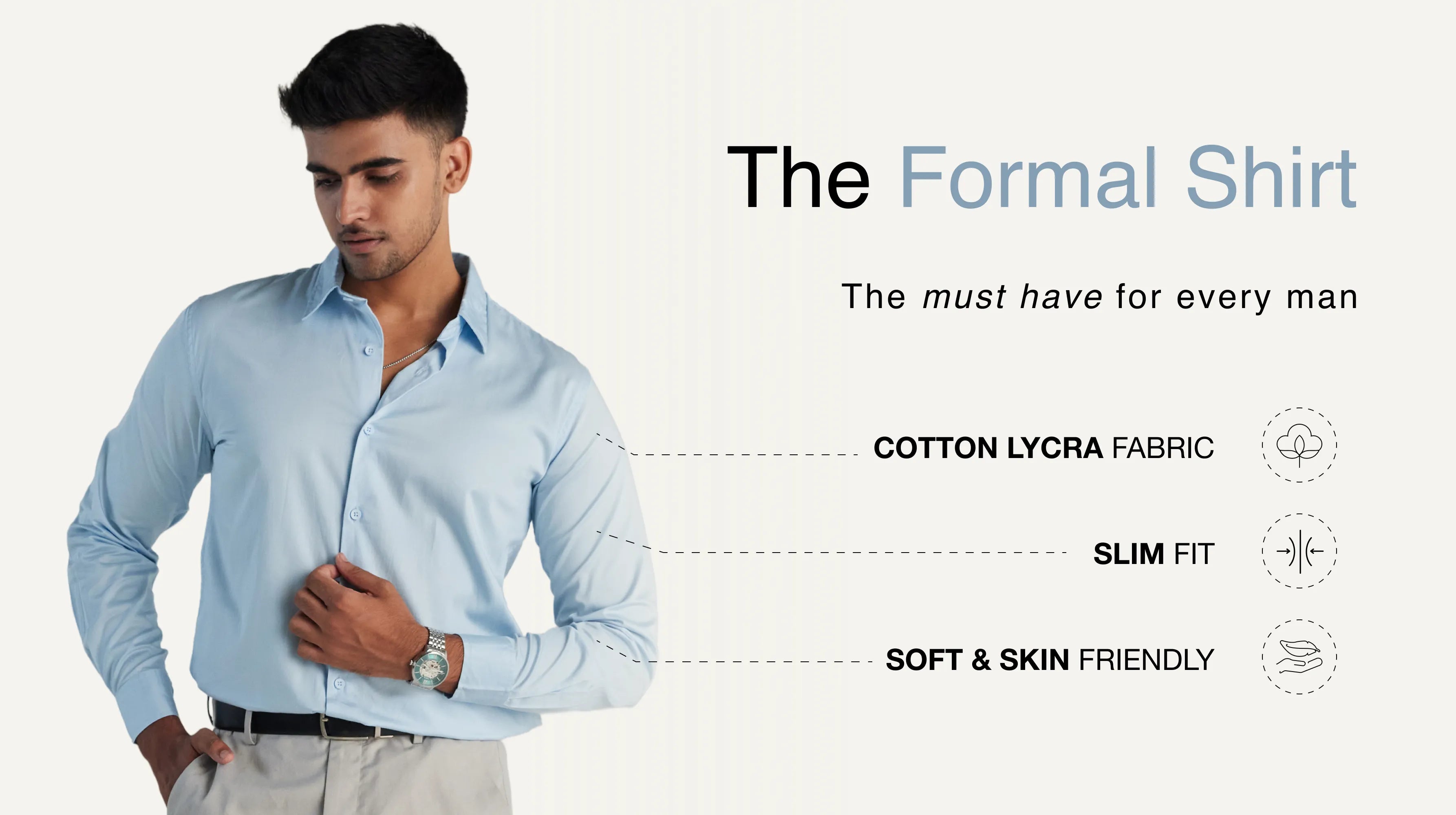 THE FORMAL SHIRTS banner mobile