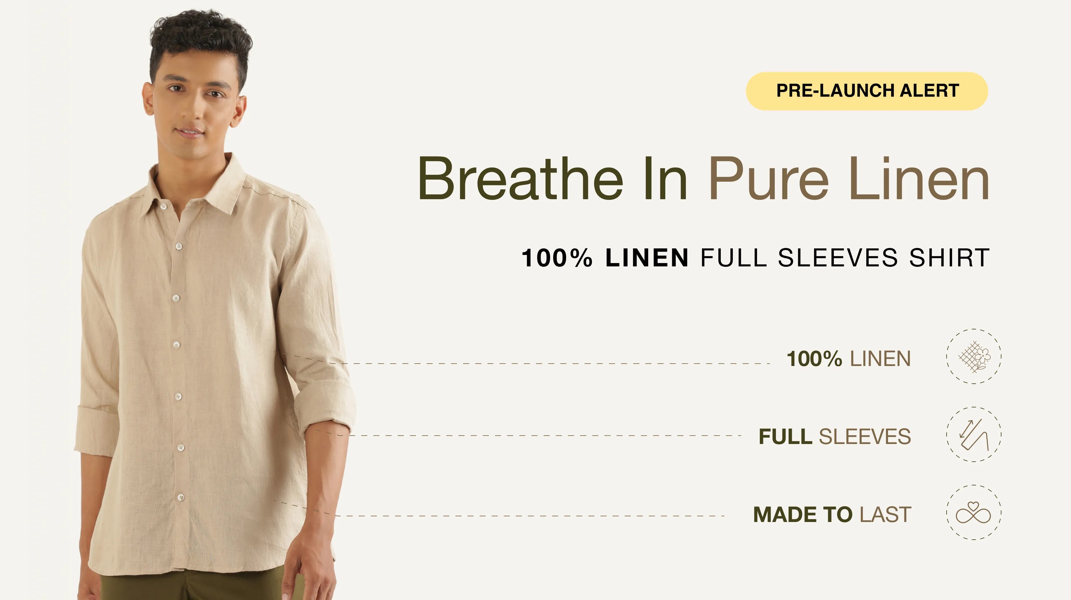 Men Linen Full Sleeve Shirts banner mobile