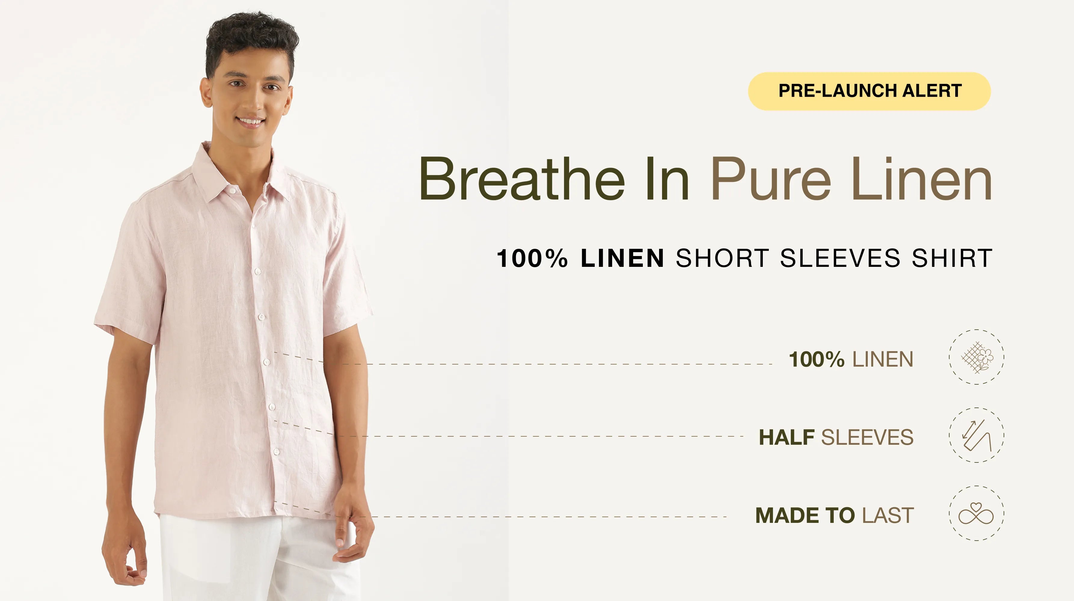 Men Linen Short Sleeve Shirts banner mobile