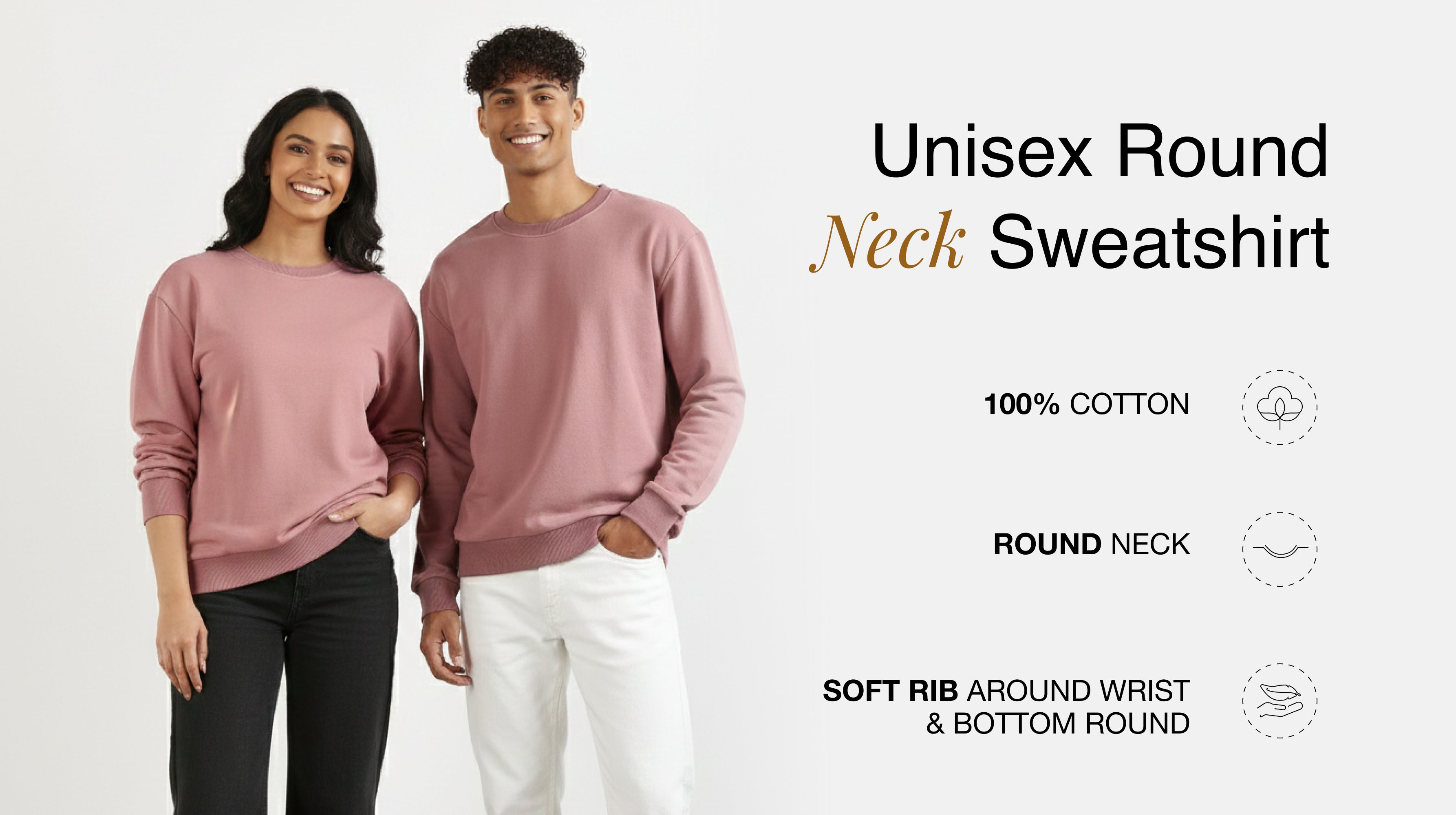 Unisex Round Neck Sweatshirts banner mobile