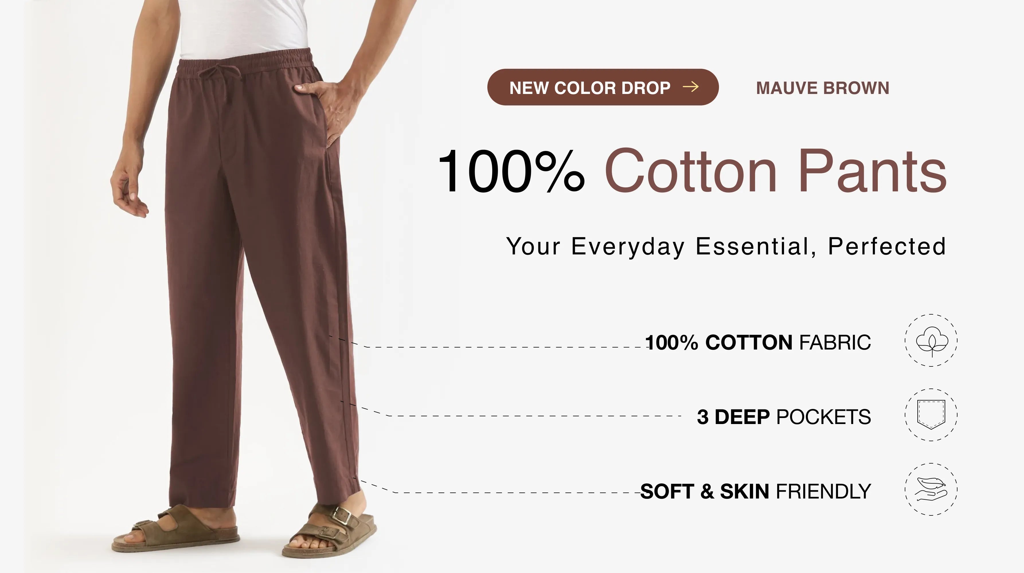 Men Cotton Pants banner mobile