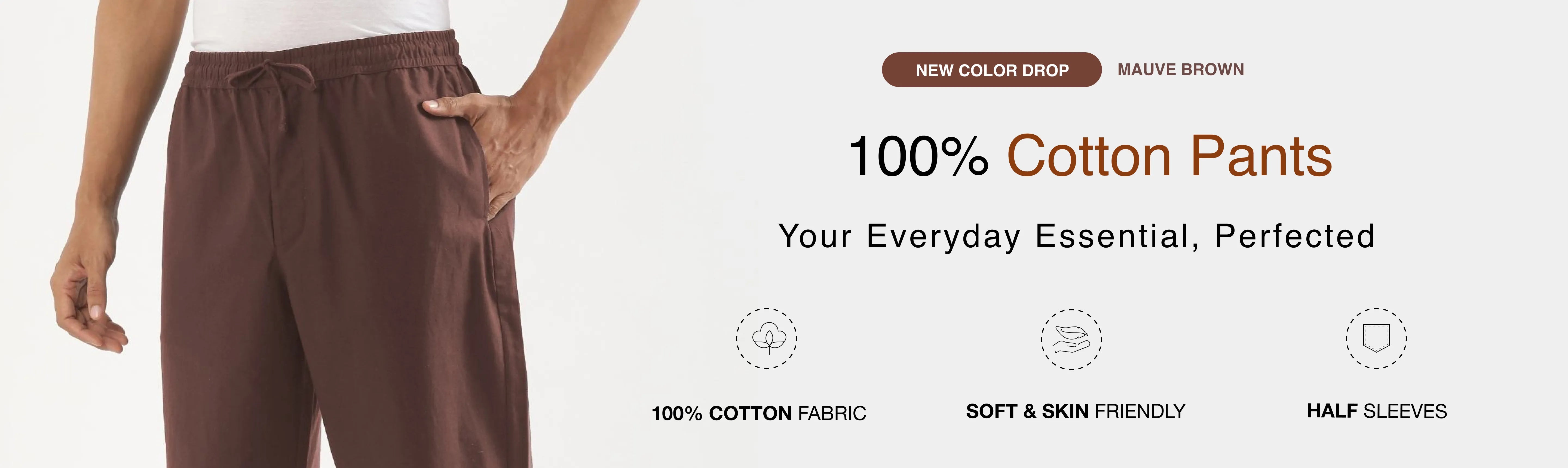 Men Cotton Pants banner desktop