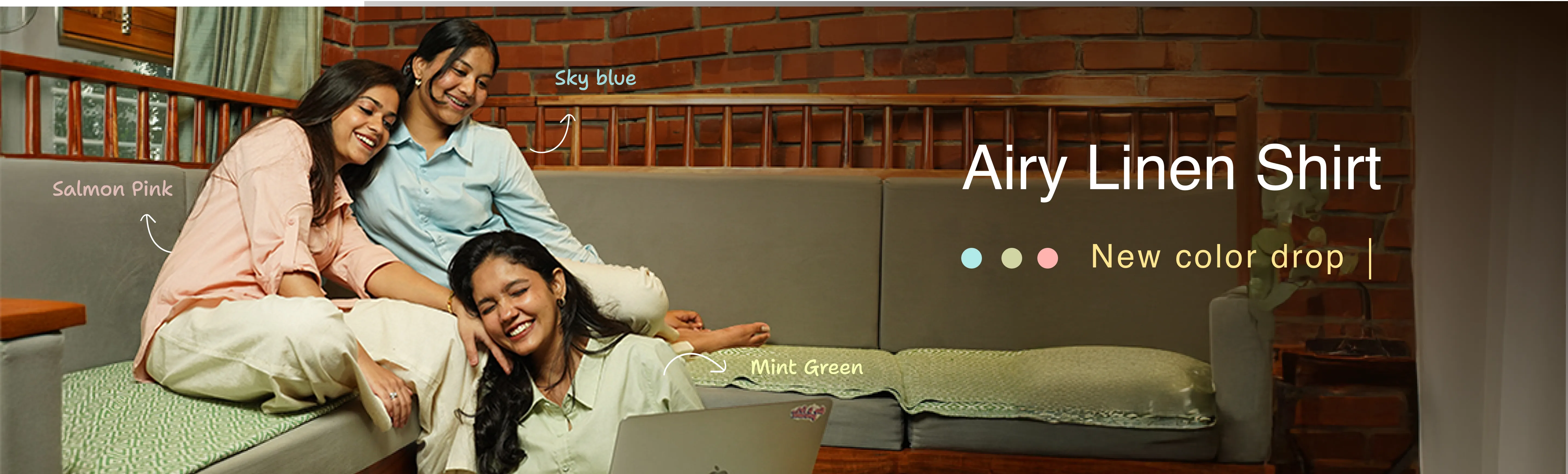 AIRY - LINEN SHIRTS banner desktop