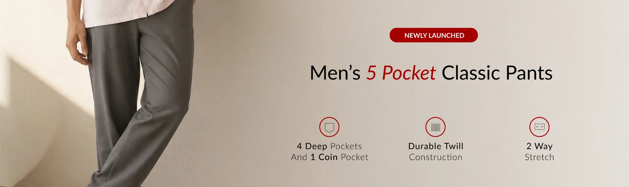 Men 5 Pocket Classic pants