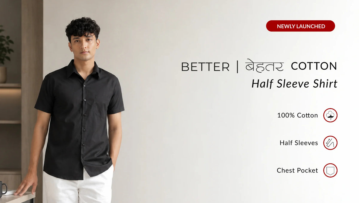 Men Better Cotton Half Sleeve Shirt