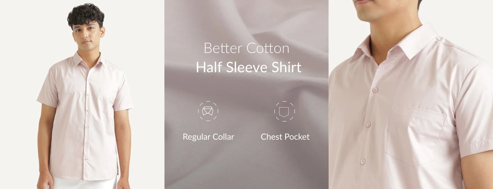 Men Better Half Sleeve Shirt banner mobile