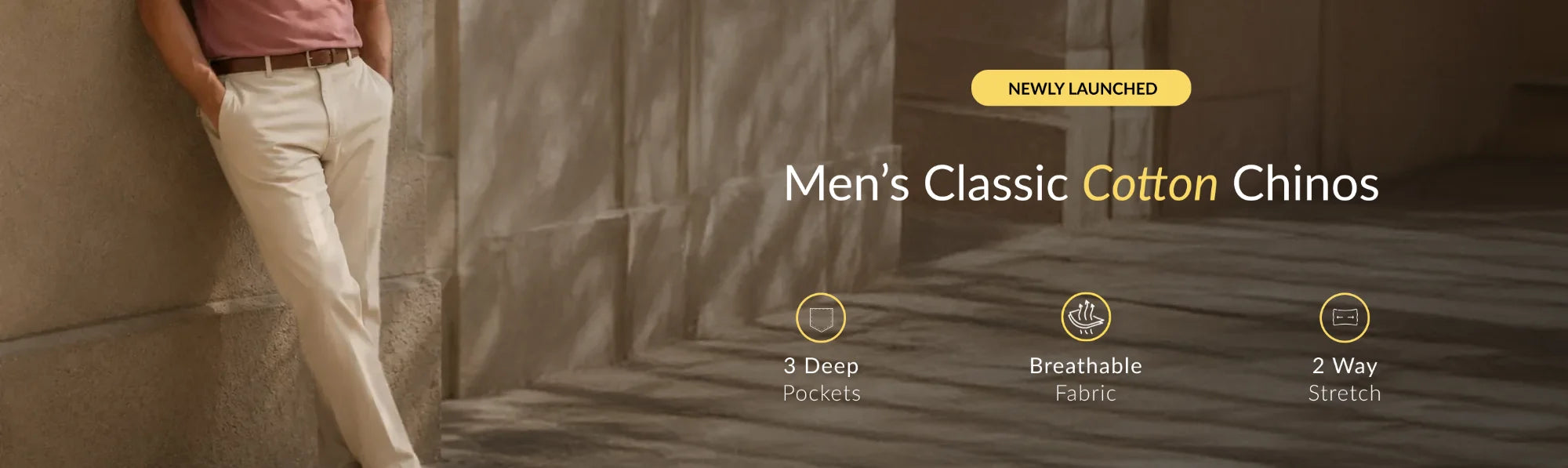 Men Cotton Chinos