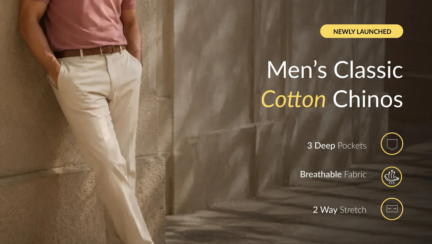 Men Cotton Chinos