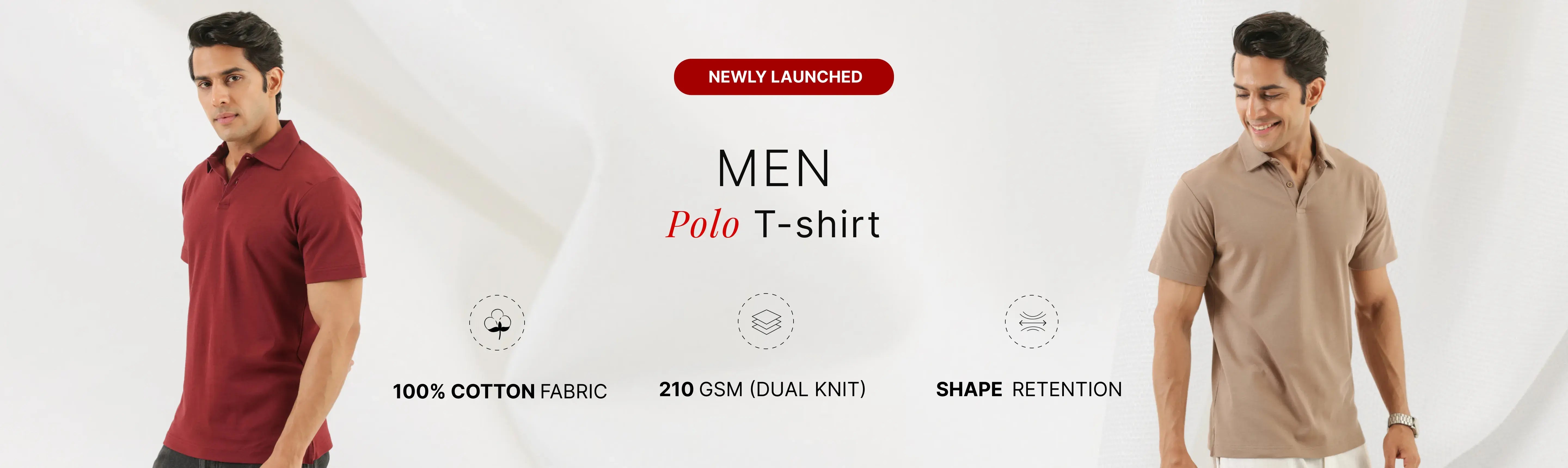 Men Polo T-shirts banner desktop
