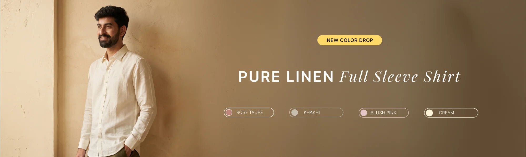 Men Pure Linen Full Sleeve Shirts