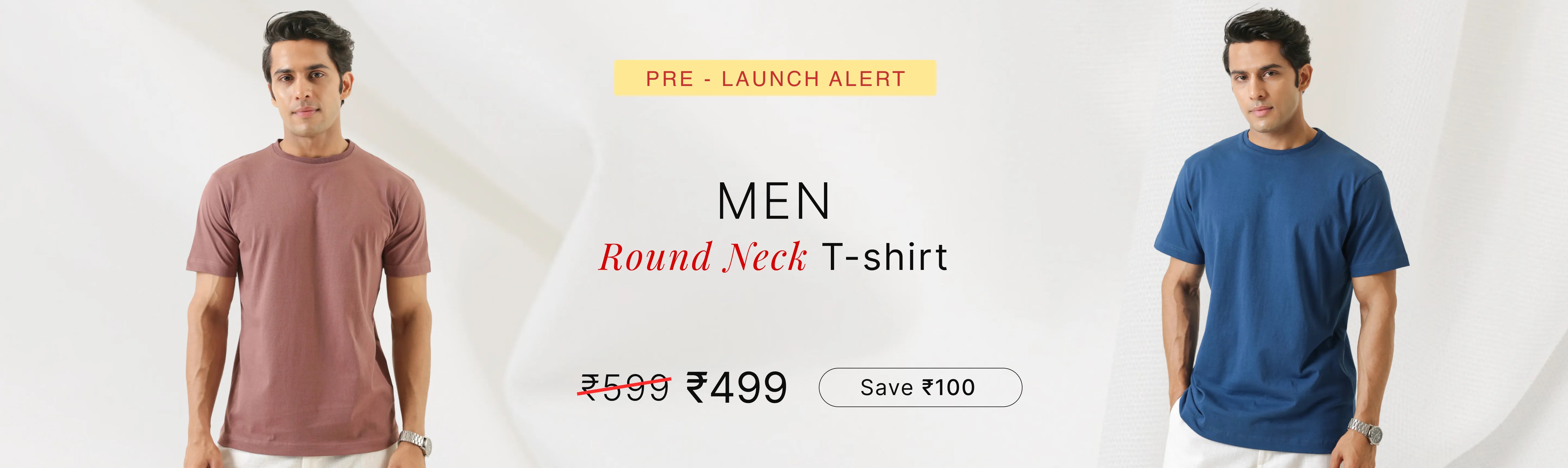 Men Round Neck T-shirts banner desktop