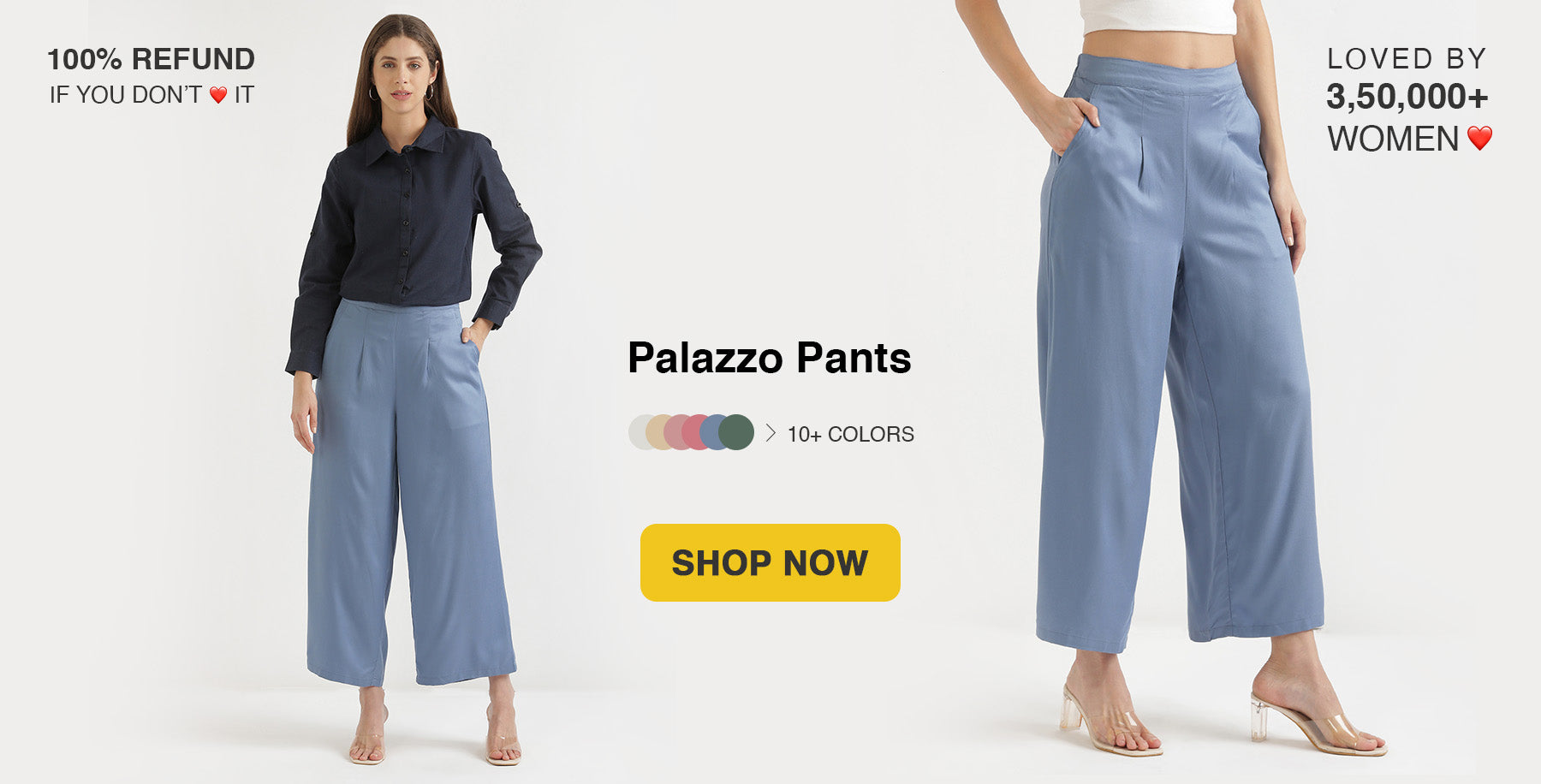 Casual Fashion Plain Wide-Leg 3/4 Pants | Casual fashion, Pants for women,  Fashion