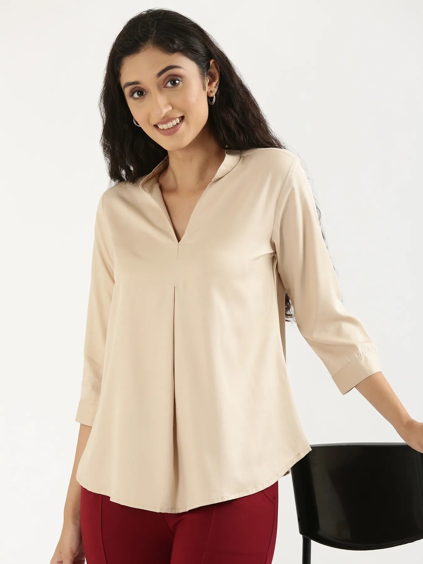 Pick Any 2 Women Viscose Pleated Top
