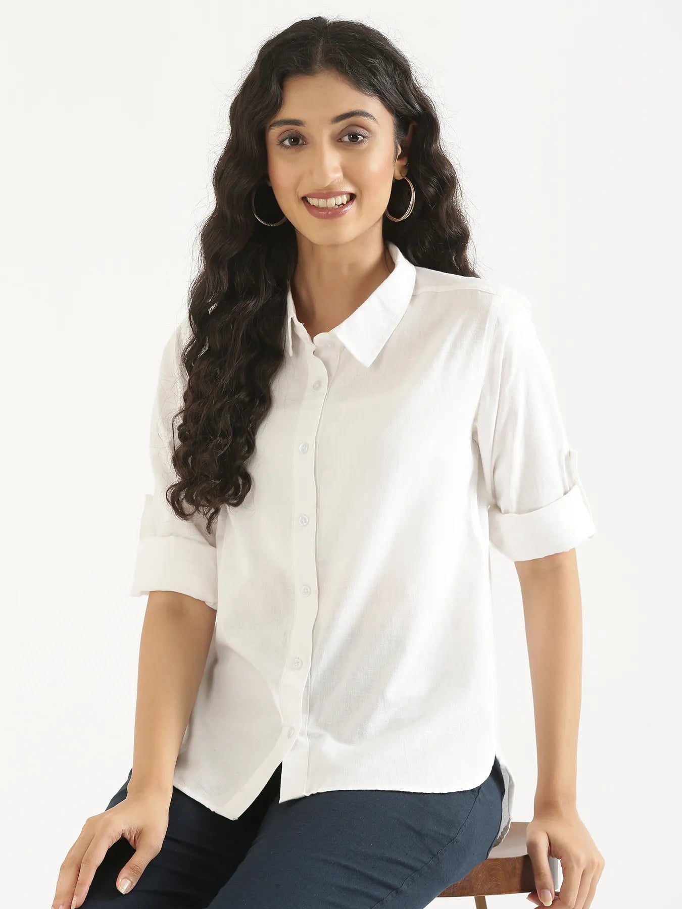 Pick Any 2 Women Airy-Linen Shirt