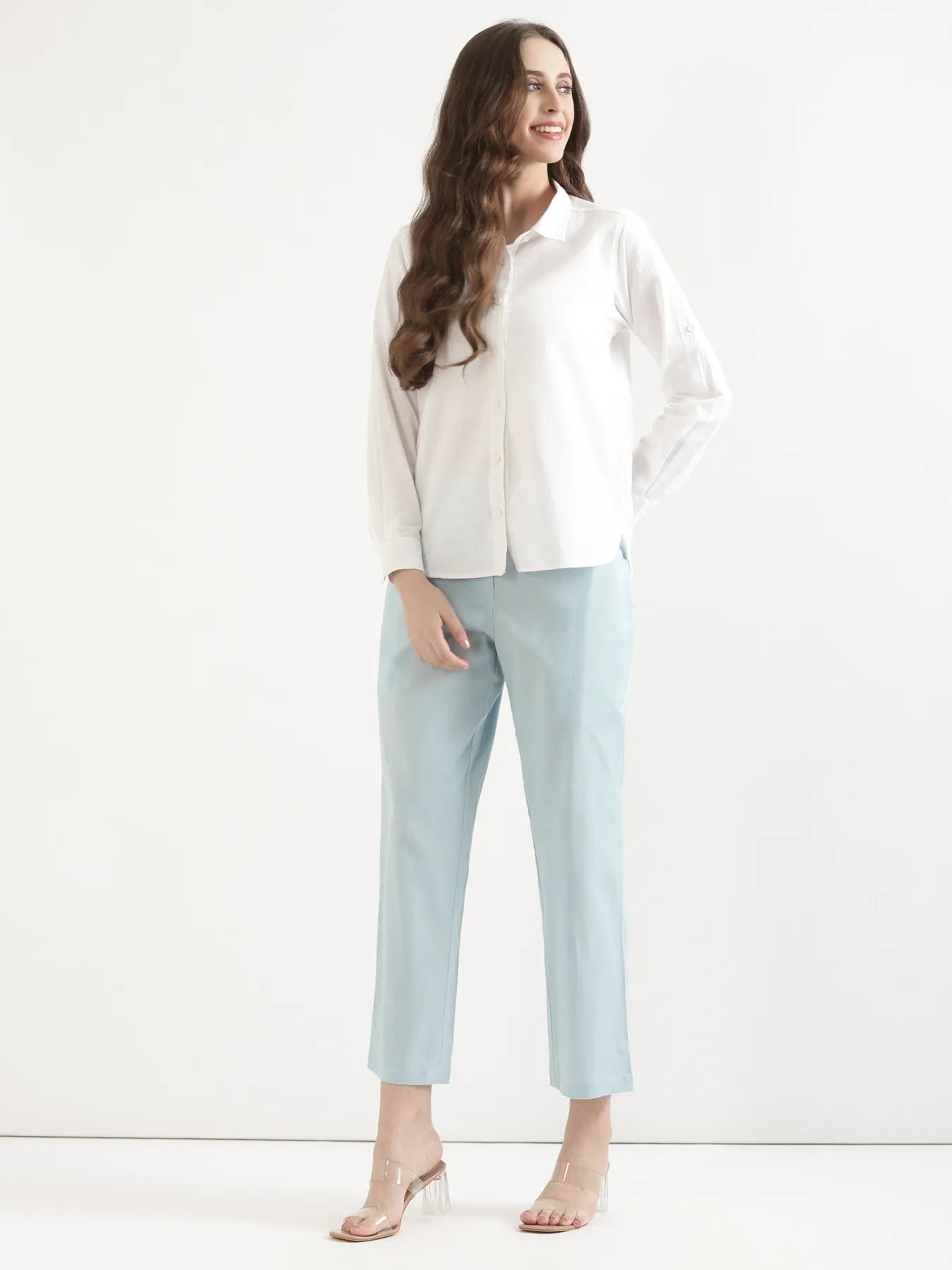 Pick Any 4 Women Airy Linen Straight Pant