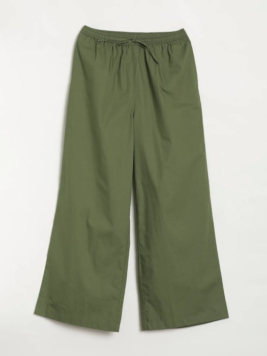 Women Forest Green Better Cotton Casual Pant