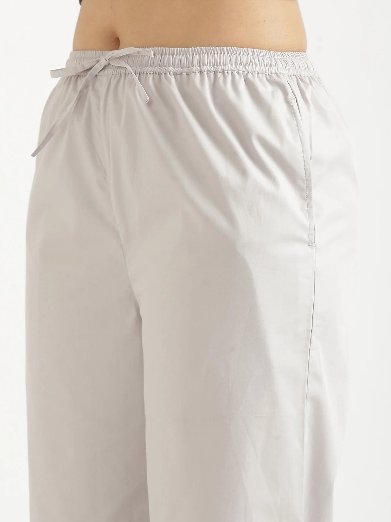 Women Grey Better Cotton Casual Pant