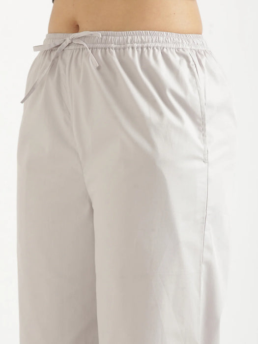 Women Grey Better Cotton Casual Pant