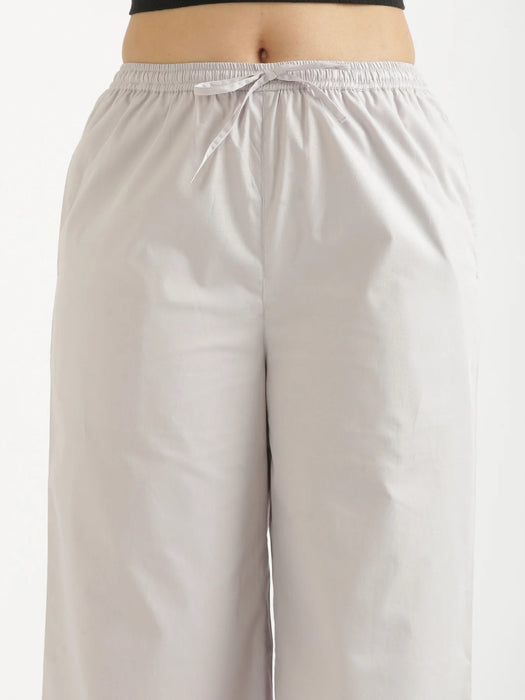 Women Grey Better Cotton Casual Pant