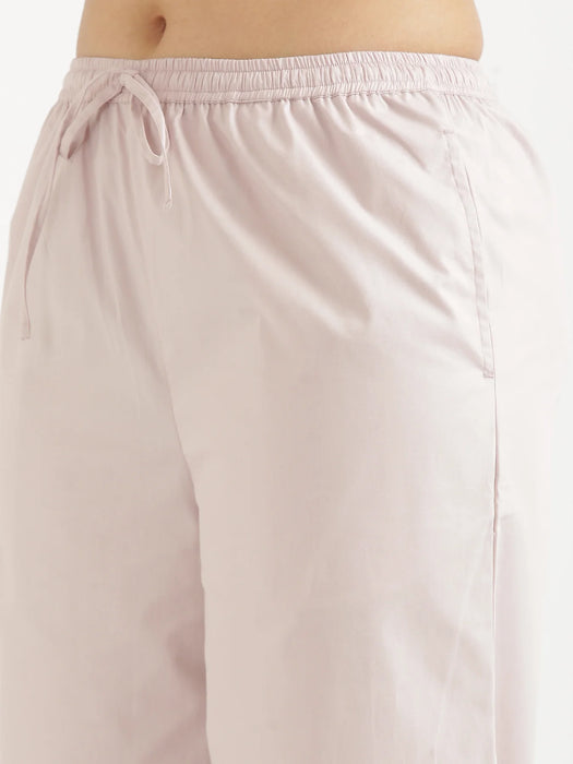 Women Mauve Pink Better Cotton Casual Pant