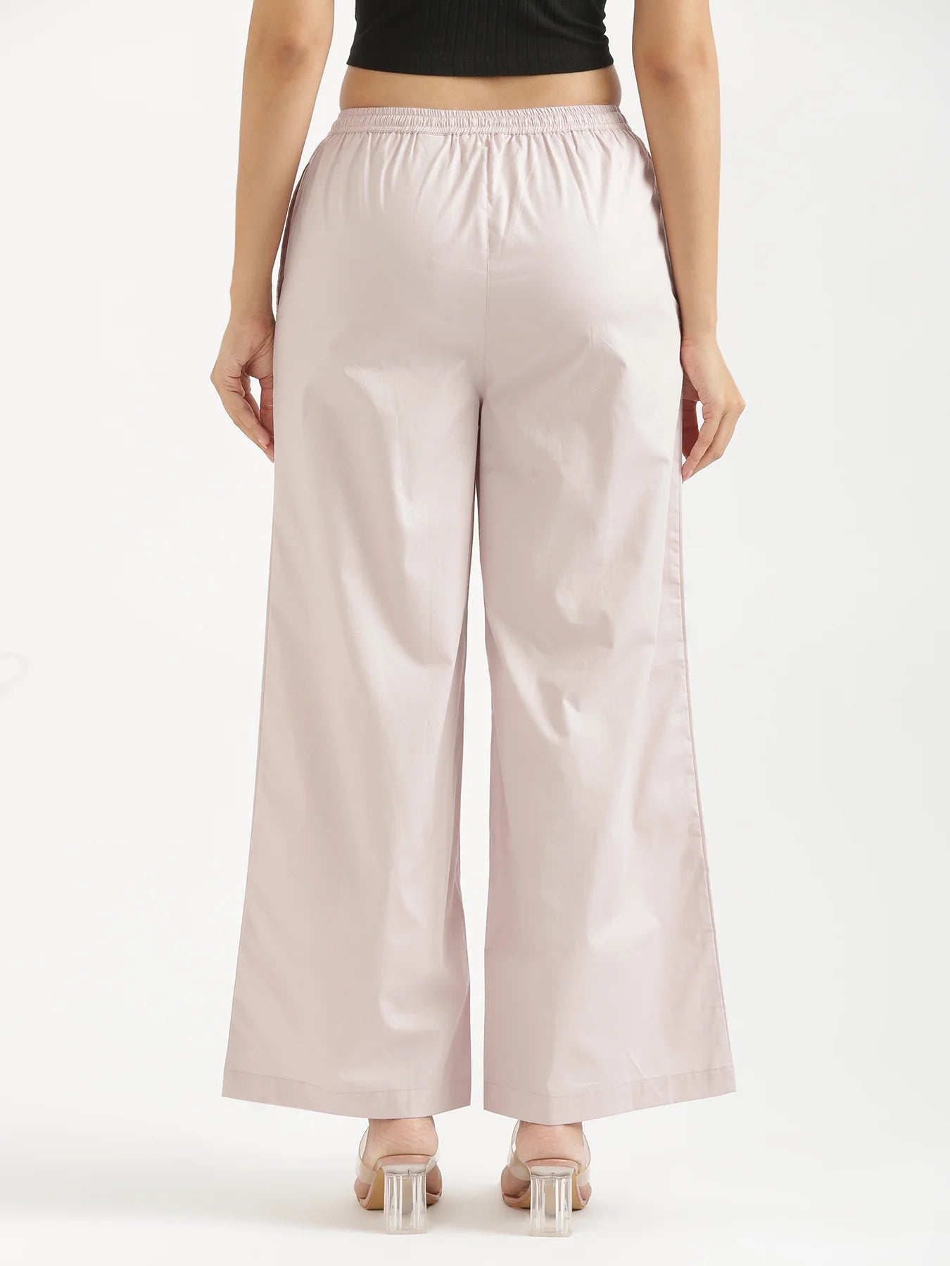 Women Mauve Pink Better Cotton Casual Pant