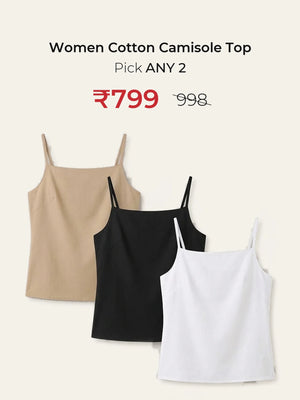Pick Any 2 banner - Pick Any 2 Women Cotton Camisole Top