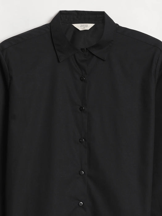 Women Black Better Cotton Everyday Shirt