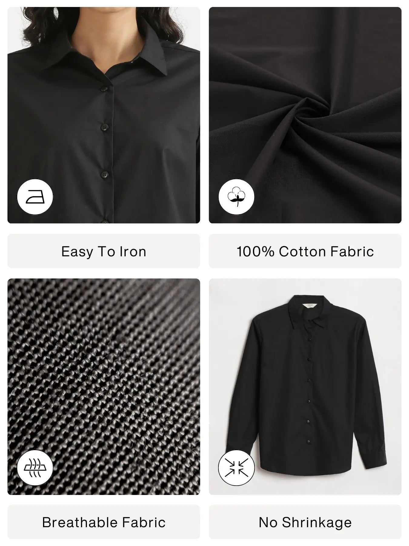 Women Black Better Cotton Everyday Shirt